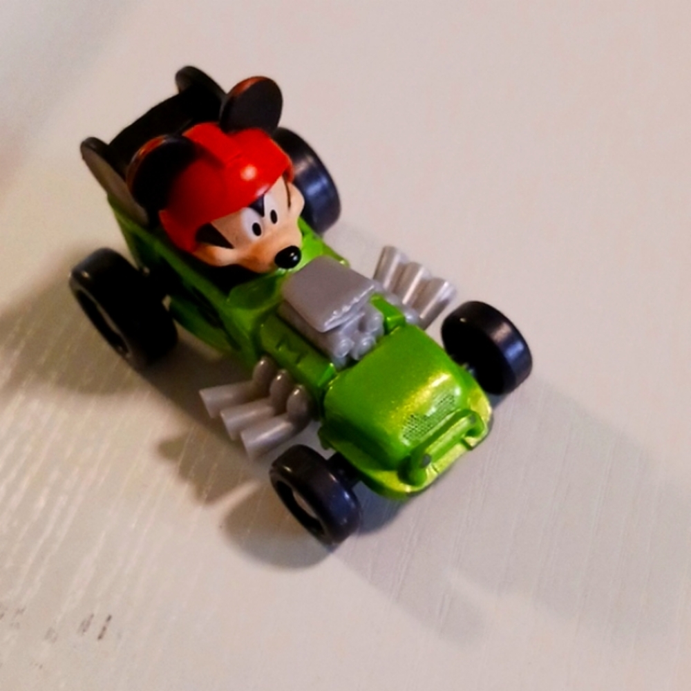 Mickey on race car